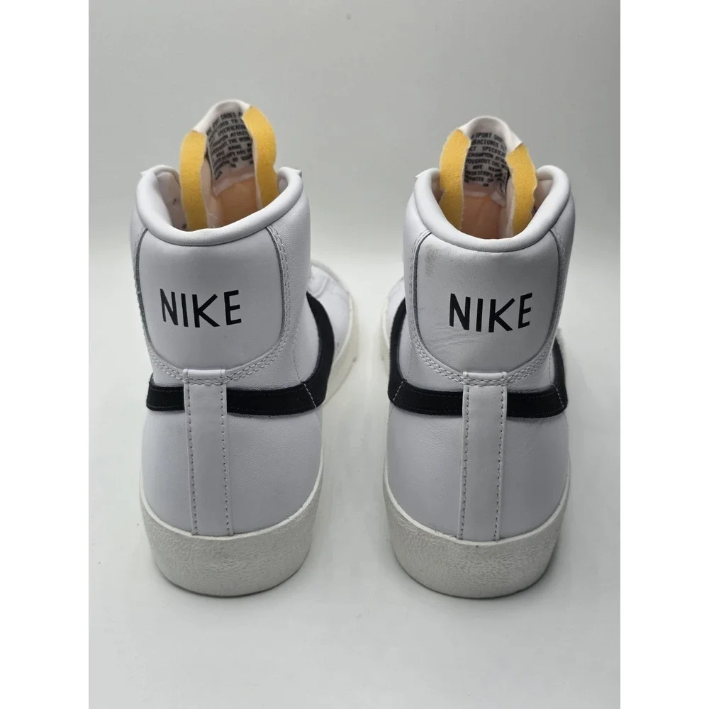 Nike Blazer Mid '77 Vintage‎ Shoes White Black Sail BQ6806-100 Men's Size 8.5